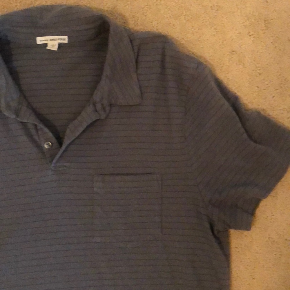 James Perse gray polo super soft 3